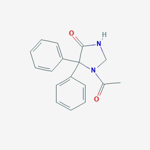 molecular formula C17H16N2O2 B096508 1-Acetyl-5,5-diphenylimidazolidin-4-one CAS No. 16459-56-6