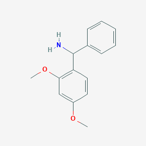 molecular formula C15H17NO2 B009651 2,4-Dimethoxybenzhydrylamine CAS No. 106864-38-4