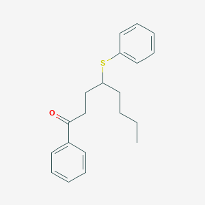 molecular formula C20H24OS B096510 1-Phenyl-4-phenylthio-1-octanone CAS No. 17792-67-5