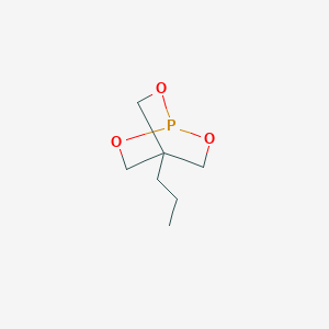 molecular formula C7H13O3P B096513 4-Propyl-2,6,7-trioxa-1-phosphabicyclo[2.2.2]octane CAS No. 18644-16-1