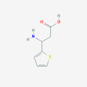 molecular formula C7H9NO2S B096515 3-Amino-3-(2-thienyl)propanoic acid CAS No. 18389-46-3