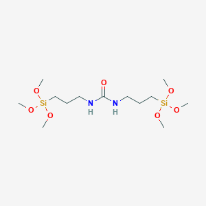 molecular formula C13H32N2O7Si2 B096528 N,N-Bis(3-trimethoxysilylpropyl)urea CAS No. 18418-53-6