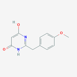 molecular formula C12H12N2O3 B096532 2-(4-Methoxybenzyl)-4,6-pyrimidinediol CAS No. 16953-21-2