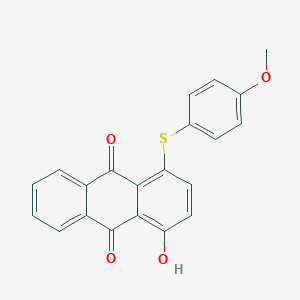 1-Hydroxy-4-((4-methoxyphenyl)thio)anthraquinone