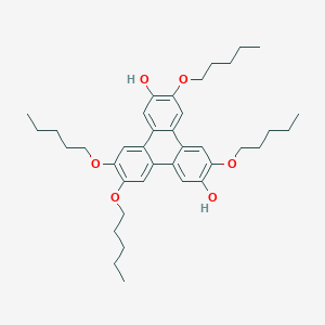 molecular formula C38H52O6 B009654 3,6,10,11-Tetrakis(pentyloxy)triphenylene-2,7-diol CAS No. 102737-76-8