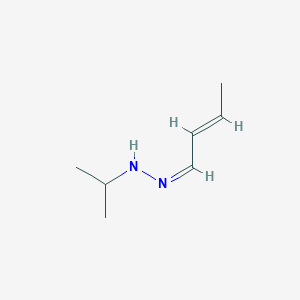 molecular formula C7H14N2 B096551 N-[(Z)-[(E)-but-2-enylidene]amino]propan-2-amine CAS No. 18631-71-5