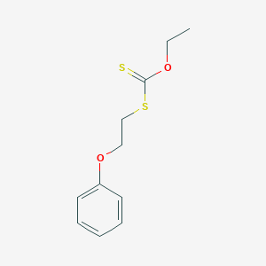 molecular formula C11H14O2S2 B096556 O-ethyl 2-phenoxyethylsulfanylmethanethioate CAS No. 16654-50-5