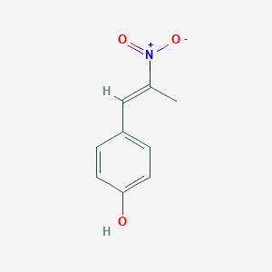 molecular formula C9H9NO3 B096557 4-[(E)-2-nitroprop-1-enyl]phenol CAS No. 61126-42-9