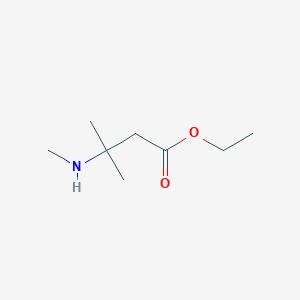 molecular formula C8H17NO2 B096563 Ethyl 3-methyl-3-(methylamino)butanoate CAS No. 17945-48-1