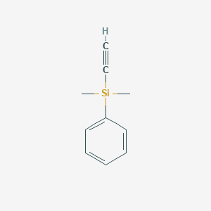 molecular formula C10H12Si B096566 (二甲基苯基硅基)乙炔 CAS No. 17156-64-8