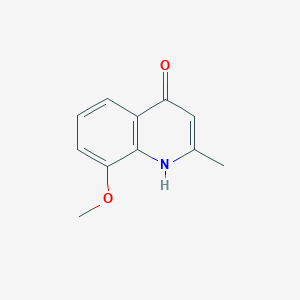 molecular formula C11H11NO2 B096571 4-Hydroxy-8-methoxy-2-methylquinoline CAS No. 15644-89-0