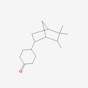 4-(5,5,6-Trimethylbicyclo[2.2.1]hept-2-YL)cyclohexan-1-one