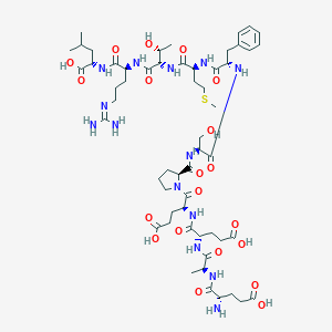 molecular formula C56H88N14O20S B009659 Peptide II (aplysia) CAS No. 101849-76-7