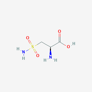 molecular formula C18H23NO7 B096590 (2R)-2-amino-3-sulfamoylpropanoic acid CAS No. 18625-03-1