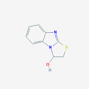 molecular formula C9H8N2OS B096596 1,2-Dihydro-[1,3]thiazolo[3,2-a]benzimidazol-1-ol CAS No. 16458-64-3