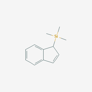 molecular formula C12H16Si B096597 1H-Inden-1-yl(trimethyl)silane CAS No. 18053-75-3