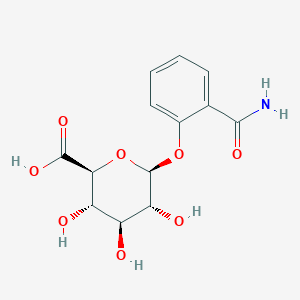 molecular formula C13H15NO8 B096598 Salicylamide glucuronide CAS No. 18338-81-3