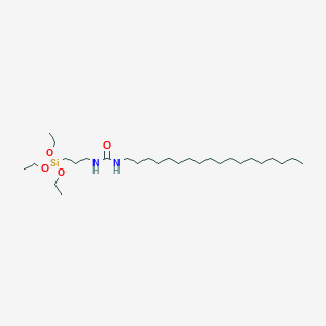 molecular formula C28H60N2O4Si B009661 N-Octadecyl-N'-[3-(triethoxysilyl)propyl]urea CAS No. 106868-86-4