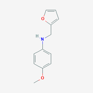 molecular formula C12H13NO2 B096610 N-(furan-2-ylmethyl)-4-methoxyaniline CAS No. 17377-97-8