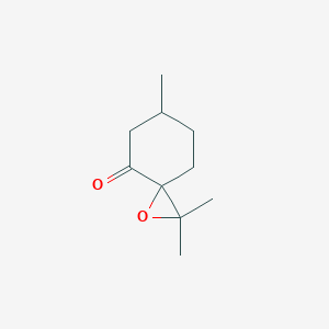 molecular formula C10H16O2 B096620 2,2,6-Trimethyl-1-oxaspiro[2.5]octan-4-one CAS No. 17677-87-1