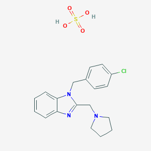 molecular formula C19H22ClN3O4S B096621 Clemizole sulfate CAS No. 17162-20-8