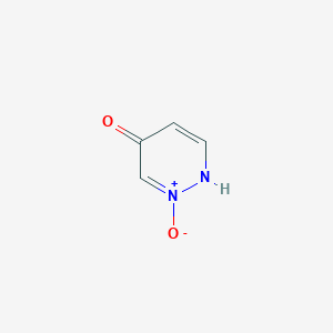 molecular formula C4H4N2O2 B096631 5-Hydroxypyridazine 1-oxide CAS No. 18584-39-9