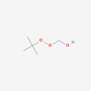molecular formula C5H12O3 B096633 ((1,1-Dimethylethyl)dioxy)methanol CAS No. 17742-78-8