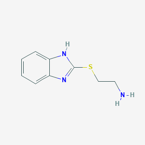 molecular formula C9H11N3S B096644 2-(1H-benzimidazol-2-ylsulfanyl)ethanamine CAS No. 17124-80-0