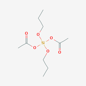 molecular formula C10H20O6Si B096665 Diacetoxydipropoxysilane CAS No. 17906-69-3