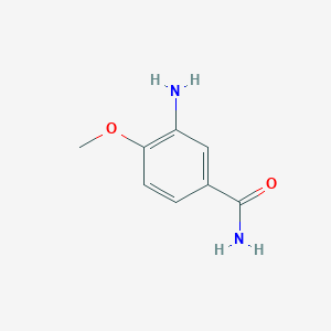 molecular formula C8H10N2O2 B096667 3-氨基-4-甲氧基苯甲酰胺 CAS No. 17481-27-5