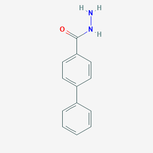 molecular formula C13H12N2O B096673 4-Biphenylcarboxylic acid hydrazide CAS No. 18622-23-6