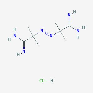 molecular formula C8H19ClN6 B096678 Azobisisobutyramidinium dichloride CAS No. 15453-05-1