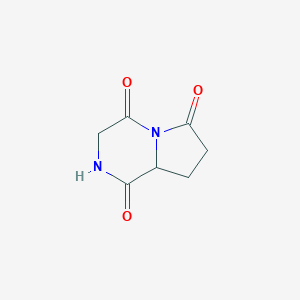 B096680 Tetrahydropyrrolo[1,2-a]pyrazine-1,4,6(7H)-trione CAS No. 18217-32-8