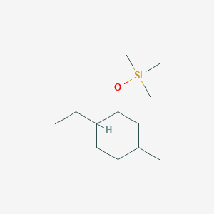 molecular formula C13H28OSi B096682 Silane, (p-menth-3-yloxy)trimethyl- CAS No. 18419-38-0