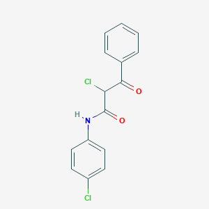 molecular formula C15H11Cl2NO2 B096686 2-chloro-N-(4-chlorophenyl)-3-oxo-3-phenylpropanamide CAS No. 19359-25-2