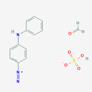 Benzenediazonium, 4-(phenylamino)-, sulfate (1:1), polymer with formaldehyde