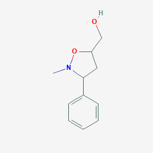 (2-Methyl-3-phenyltetrahydro-5-isoxazolyl)methanol