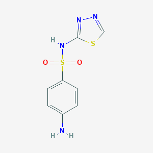 molecular formula C8H8N4O2S2 B096691 4-Amino-n-(1,3,4-thiadiazol-2-yl)benzenesulfonamide CAS No. 16806-29-4