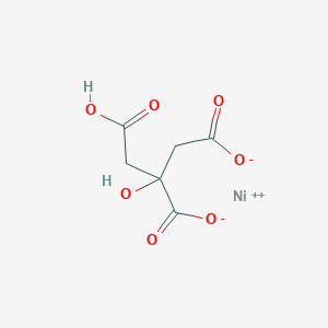 molecular formula C6H6NiO7 B096696 Nickel(2+) hydrogen citrate CAS No. 18721-51-2
