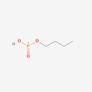 molecular formula C4H10O3P+ B096707 Phosphonic acid, monobutyl ester CAS No. 16456-56-7