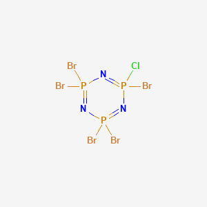 molecular formula Br5ClN3P3 B096715 2,2,4,4,6,6-Hexahydro-6-chloro-2,2,4,4,6-pentabromo-1,3,5,2,4,6-triazatriphosphorine CAS No. 15608-37-4