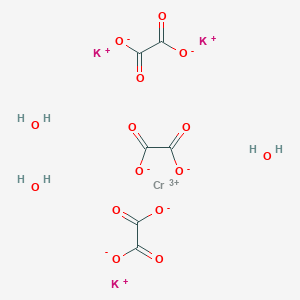molecular formula C6CrO12.3K.3H2O B096719 Chromic potassium oxalate trihydrate CAS No. 15275-09-9