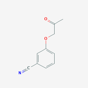 molecular formula C10H9NO2 B096723 3-(2-Oxopropoxy)benzonitrile CAS No. 18859-29-5