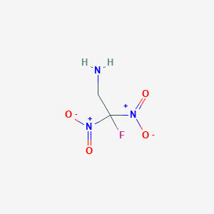 molecular formula C2H4FN3O4 B096734 2-Fluoro-2,2-dinitroethan-1-amine CAS No. 18139-02-1