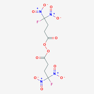 molecular formula C8H8F2N4O12 B096736 Bis(4-fluoro-4,4-dinitrobutyryl) peroxide CAS No. 18370-59-7
