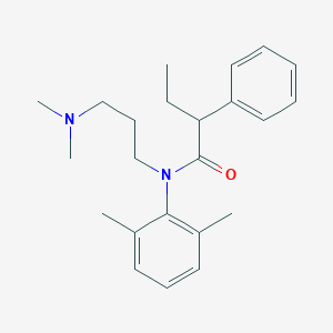 molecular formula C23H32N2O B096739 N-[3-(dimethylamino)propyl]-N-(2,6-dimethylphenyl)-2-phenylbutanamide CAS No. 17307-22-1