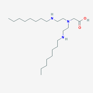 molecular formula C22H47N3O2 B096743 Bis-caprylylaminoethyl glycine CAS No. 17670-95-0