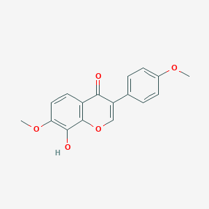 molecular formula C17H14O5 B096744 8-Hydroxy-7-methoxy-3-(4-methoxyphenyl)chromen-4-one CAS No. 15607-89-3