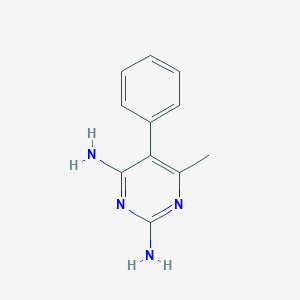 molecular formula C11H12N4 B096747 6-methyl-5-phenylpyrimidine-2,4-diamine CAS No. 18588-50-6