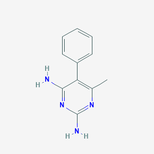 molecular formula C11H12N4 B096747 2,4-Diamino-5-phenyl-6-methylpyrimidine CAS No. 18588-50-6